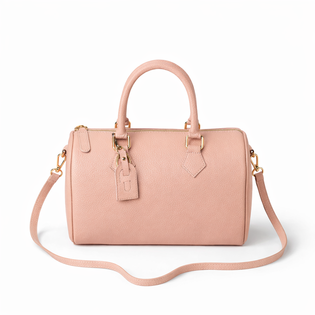 Borsa Aurora Piccola – Bauletto in Vera Pelle Martellata con Tracolla Removibile