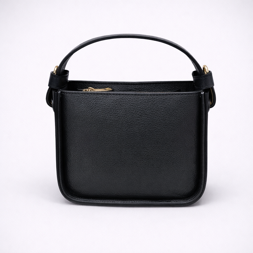 Borsa Elisa – Mini bag a mano e a tracolla in pelle con manico superiore