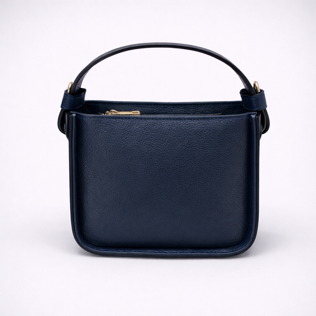 Borsa Elisa – Mini bag a mano e a tracolla in pelle con manico superiore