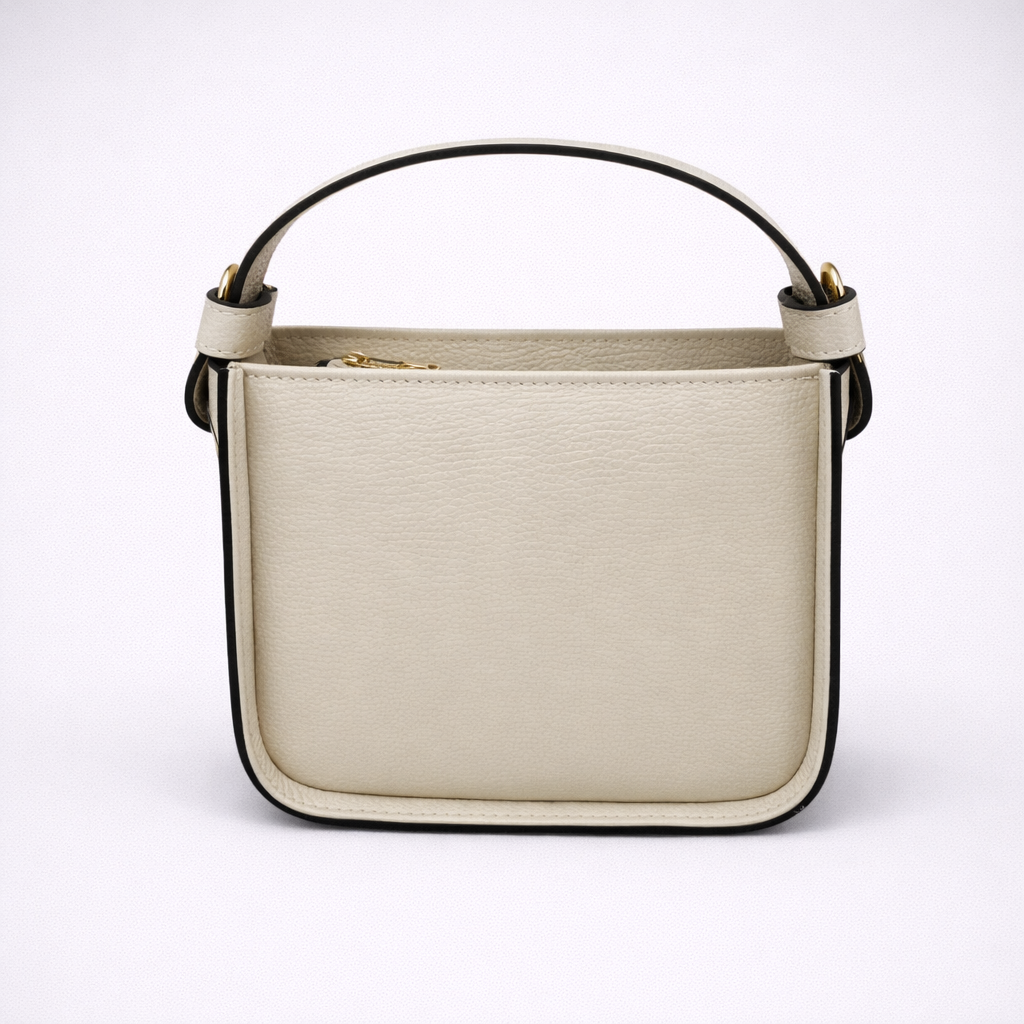 Borsa Elisa – Mini bag a mano e a tracolla in pelle con manico superiore