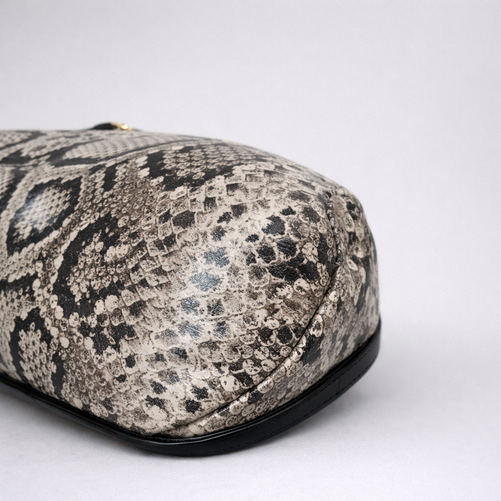 Borsa Dafne a spalla stampa pitone