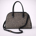 Borsa a Mano Dora in Pelle Scamosciata Animalier