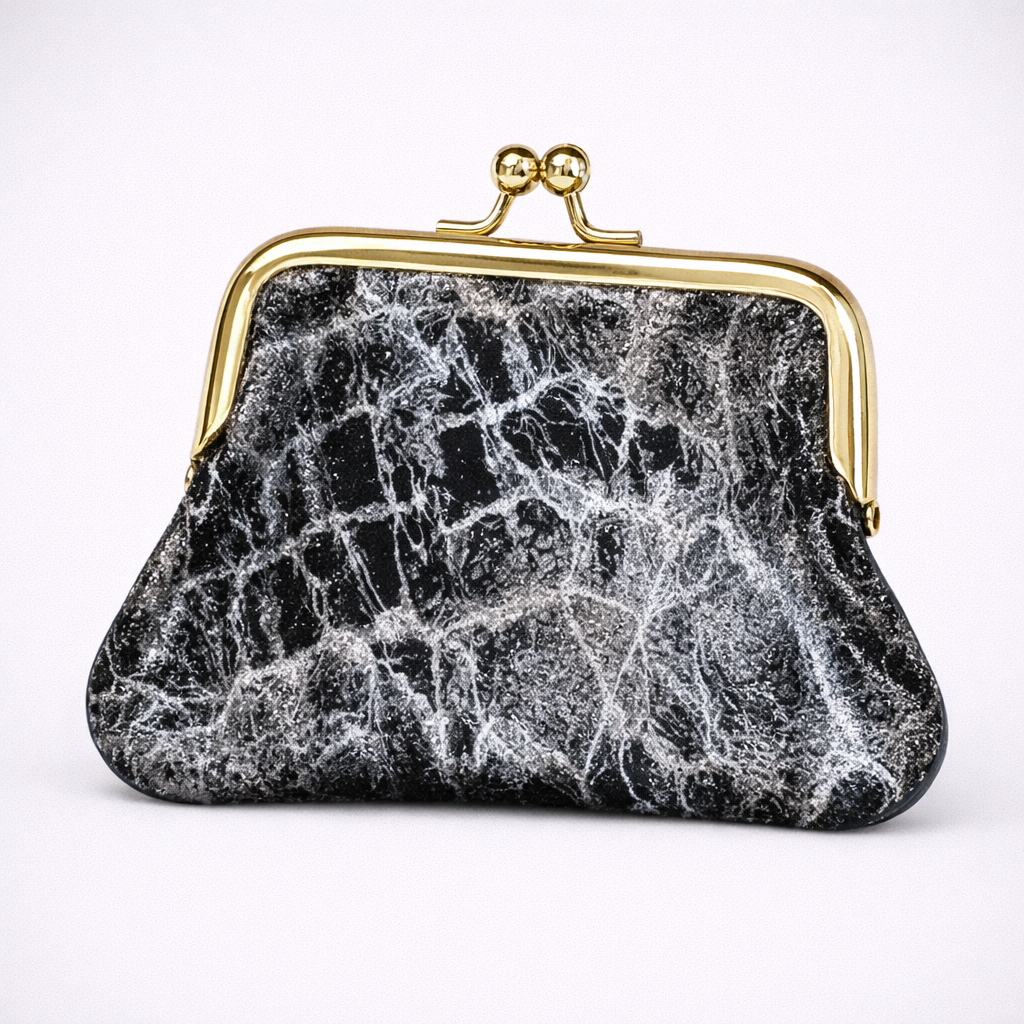 Porta monete Sofia – in pelle con chiusura a scatto