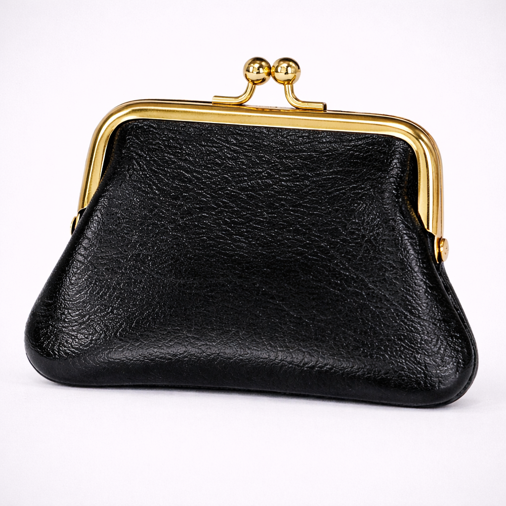 Porta monete Sofia – in pelle con chiusura a scatto