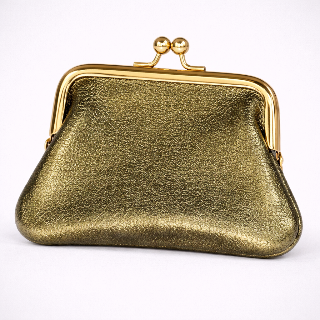 Porta monete Sofia – in pelle con chiusura a scatto