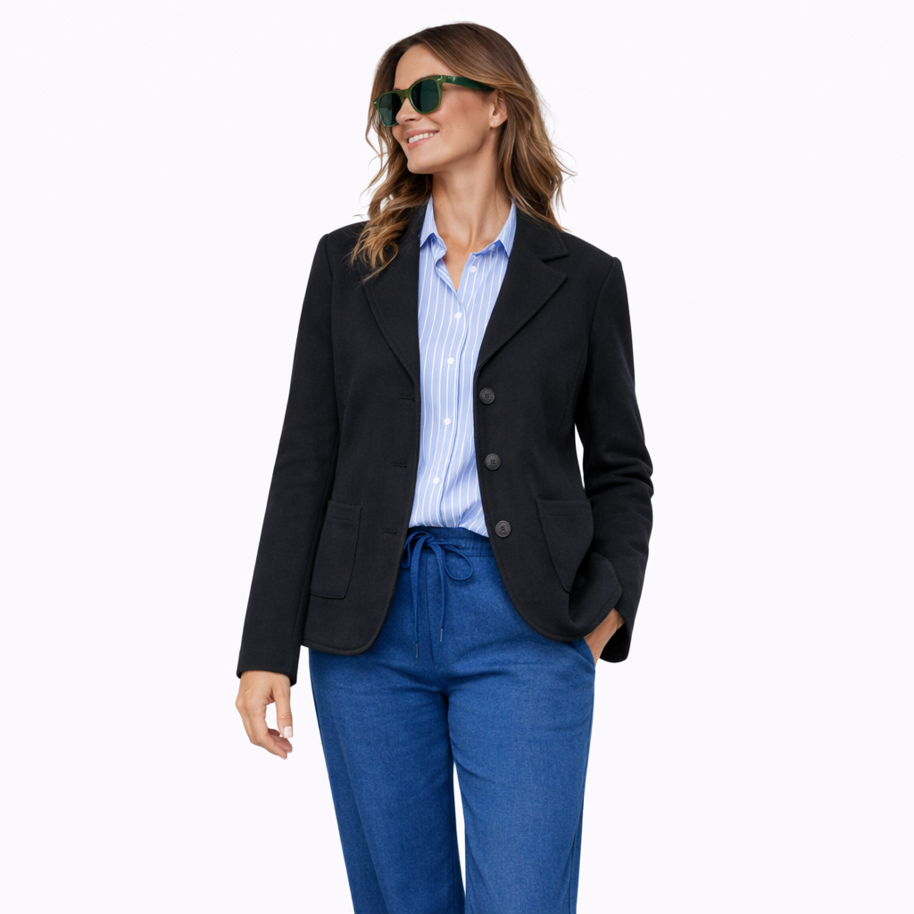 Blazer Donna Nero Made in Italy – Taglia Unica (S–XL)