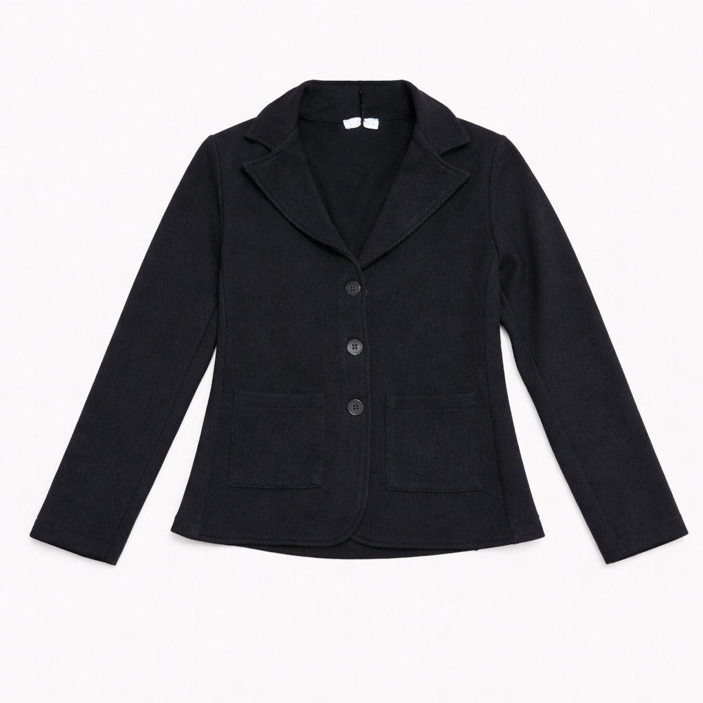 Blazer Donna Nero Made in Italy – Taglia Unica (S–XL)