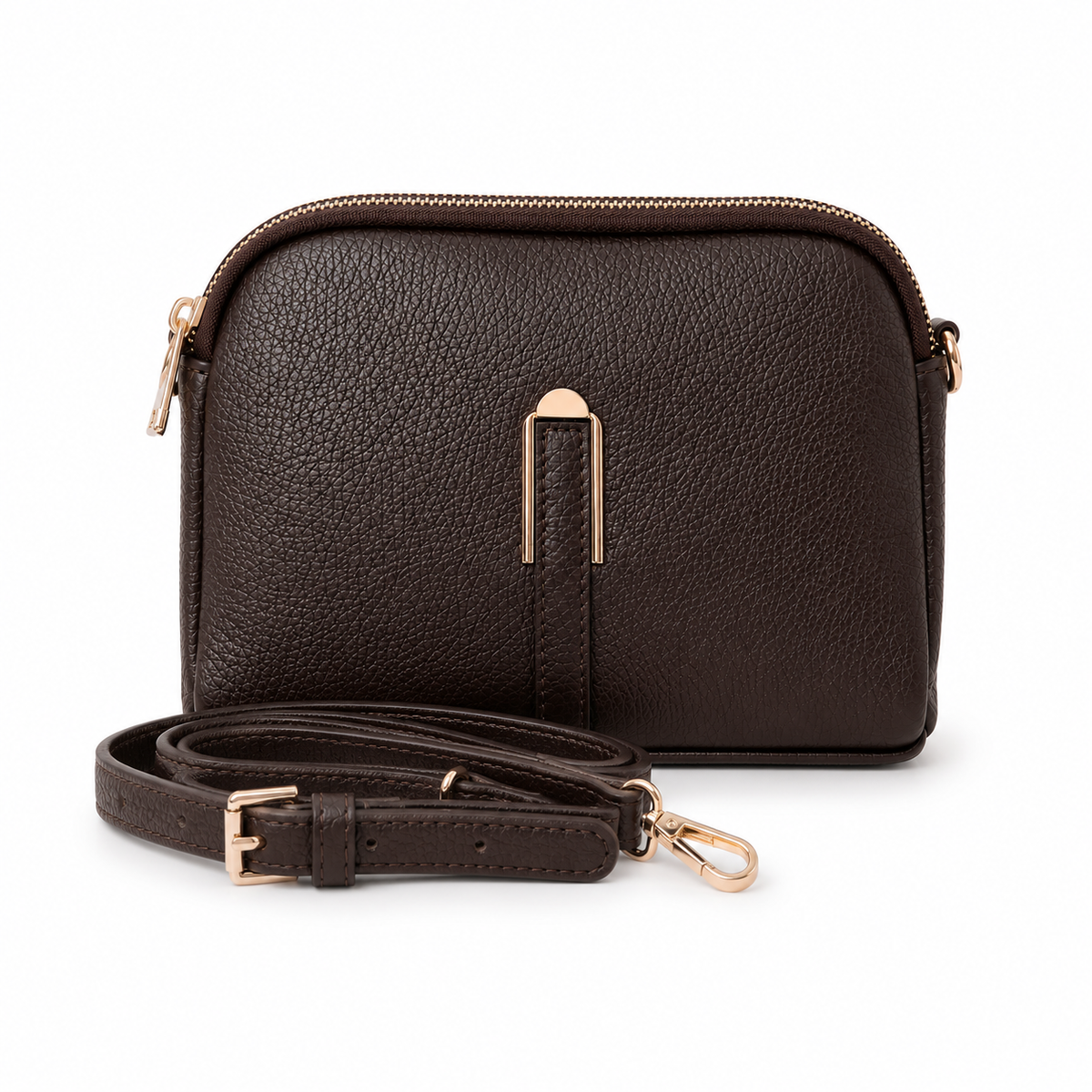 Borsa Allegra – Borsa a Tracolla in Pelle con Doppia Zip