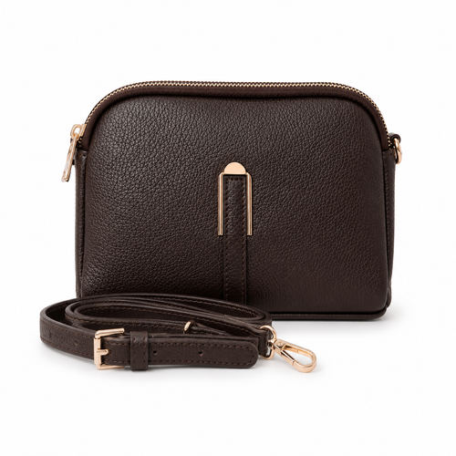 Borsa Allegra – Borsa a Tracolla in Pelle con Doppia Zip