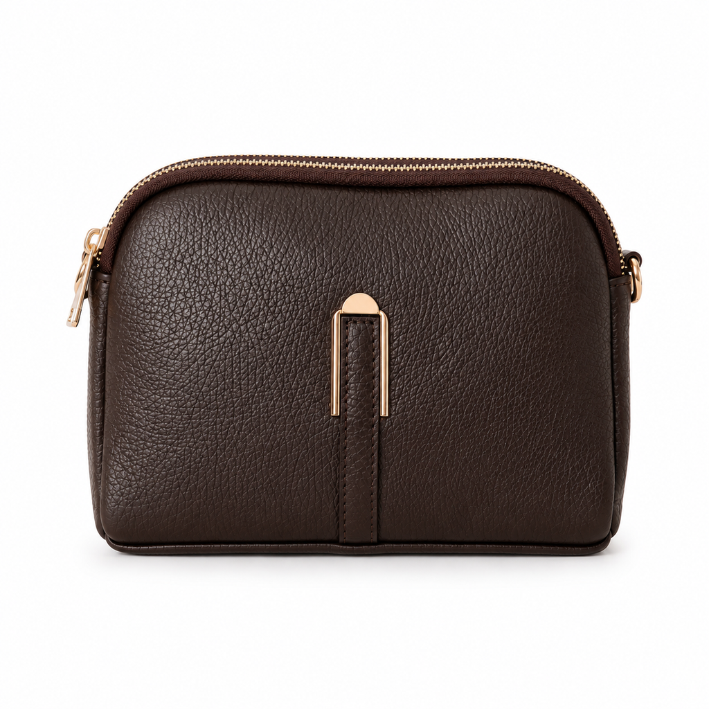 Borsa Allegra – Borsa a Tracolla in Pelle con Doppia Zip