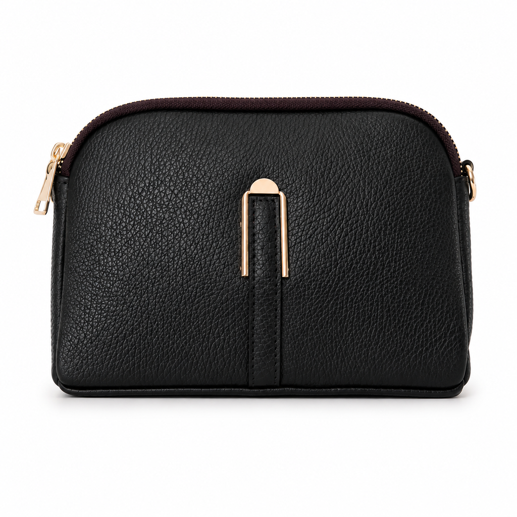 Borsa Allegra – Borsa a Tracolla in Pelle con Doppia Zip