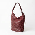 Borsa Ludovica – Borsa a Spalla in Vera Pelle con Lavorazione Geometrica