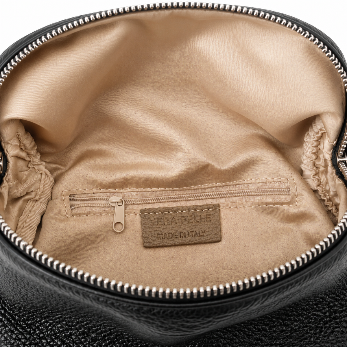Borsa Mirea – Borsa 3 in 1 in Pelle Nera, Tracolla e Marsupio