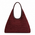 Borsa Ofelia – Shopper in Pelle Scamosciata Effetto Cocco con Manico