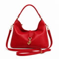 Borsa Sibilla – Borsa Hobo Rossa con Tracolla Removibile
