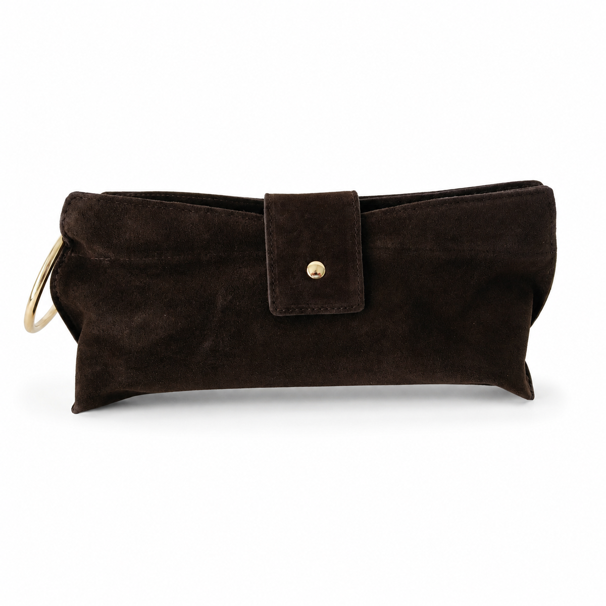 Borsa Vera – Pochette Scamosciata Bordeaux con Tracolla Removibile