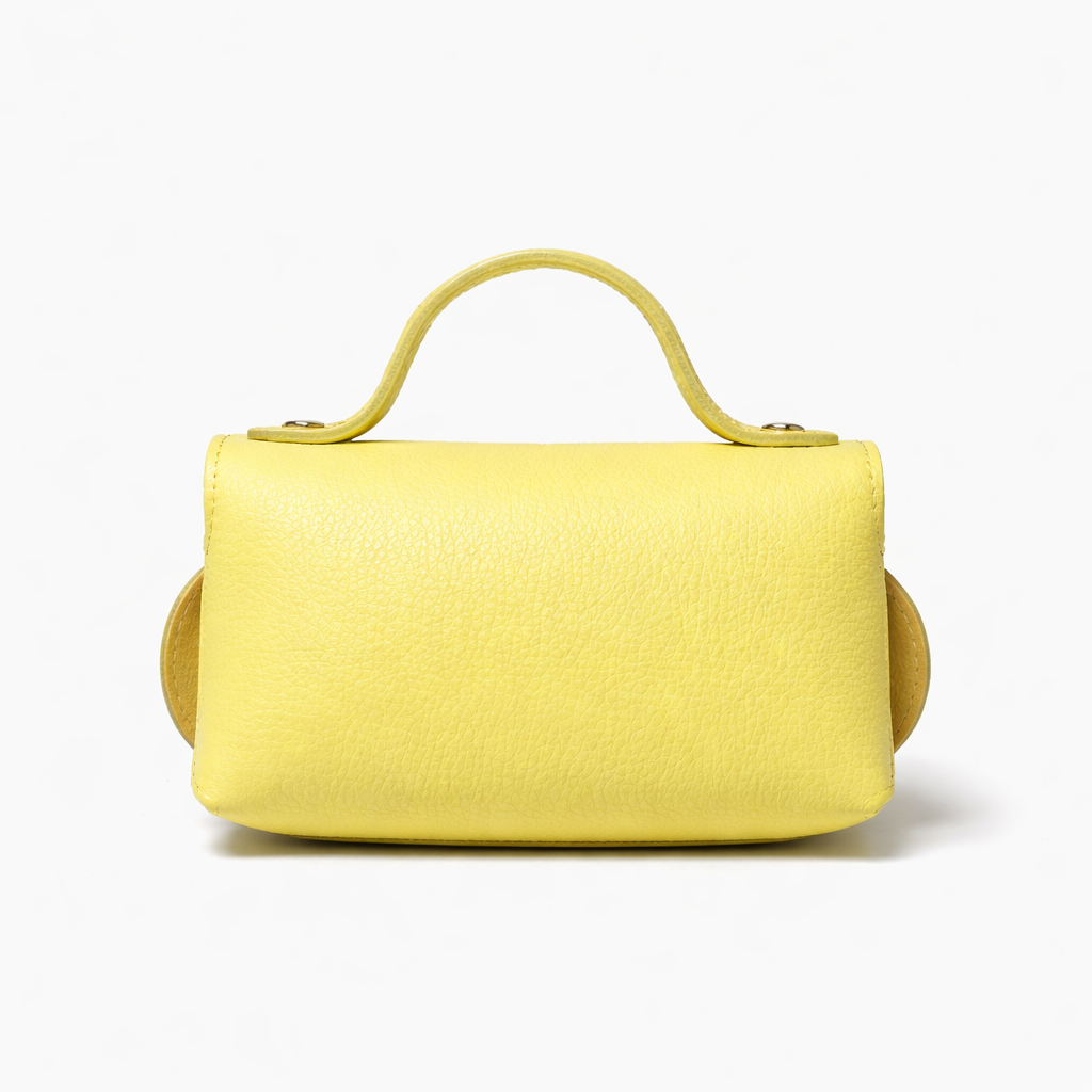 Borsa Marta – Mini Bag in Vera Pelle Martellata con Chiusura Gioiello e Tracolla Removibile