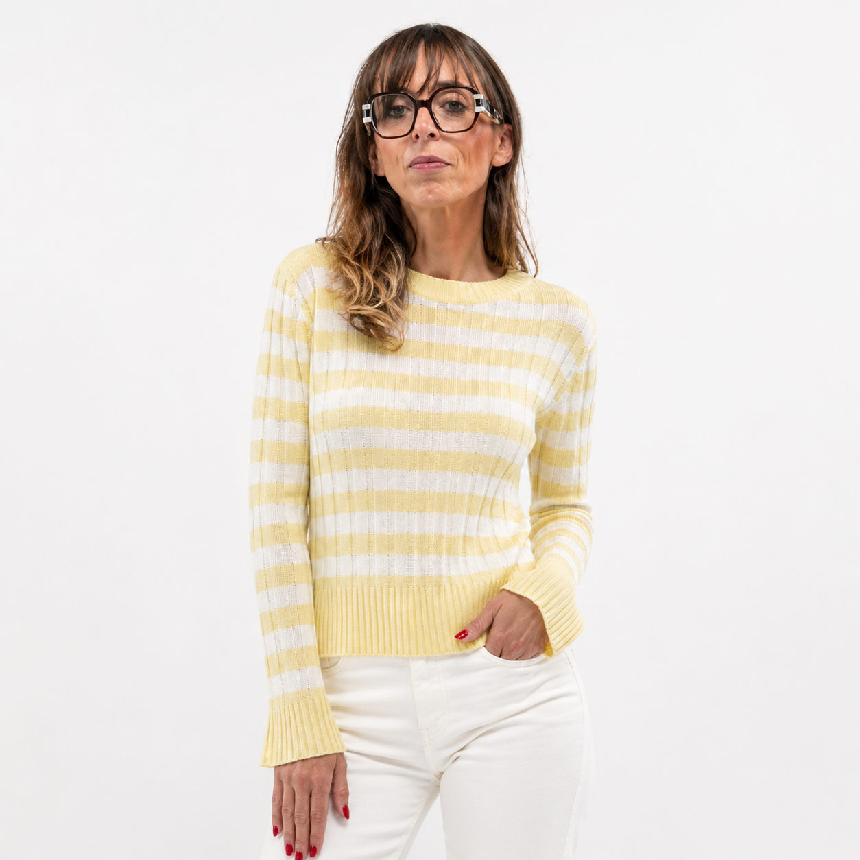 Maglia a Righe Casual Chic