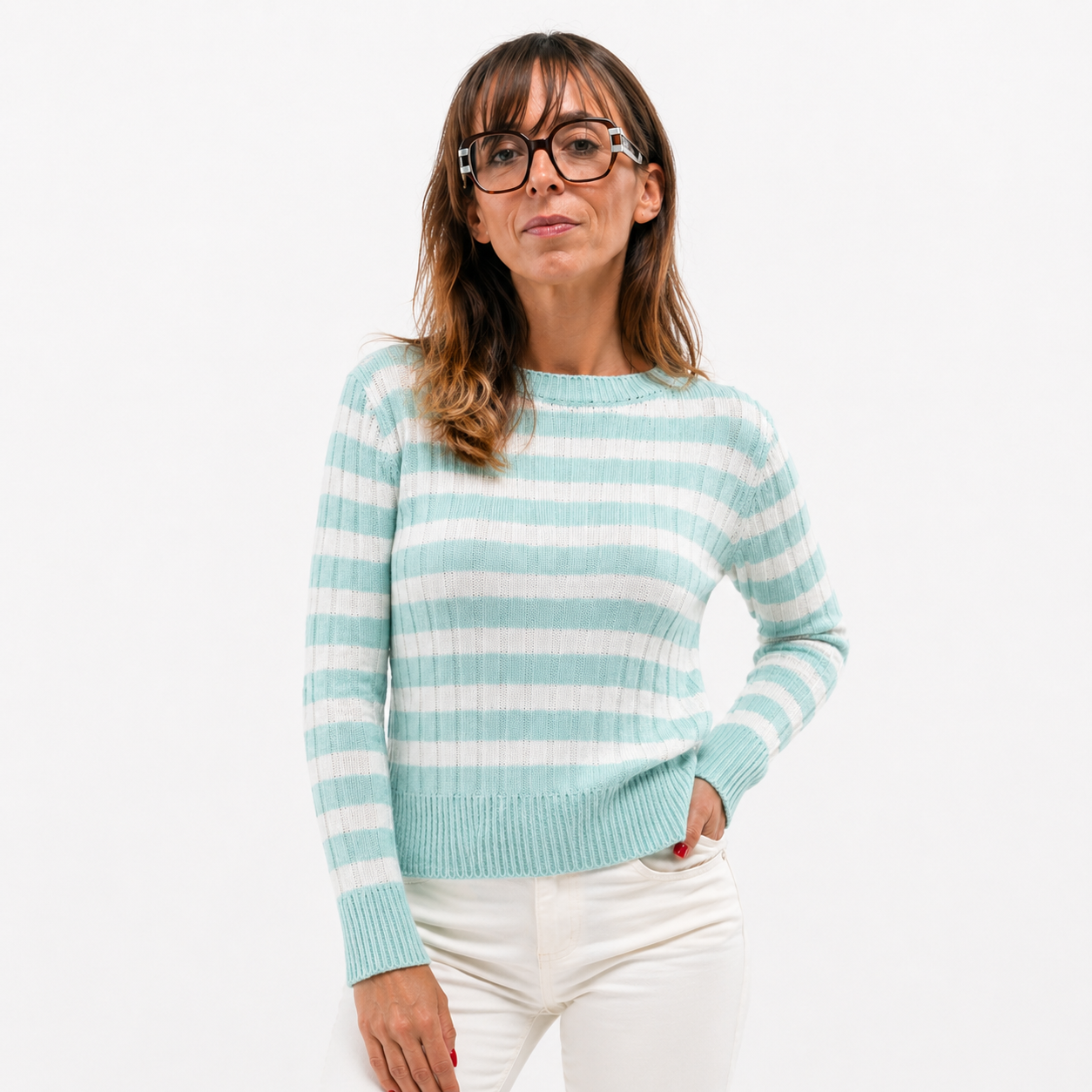 Maglia a Righe Casual Chic