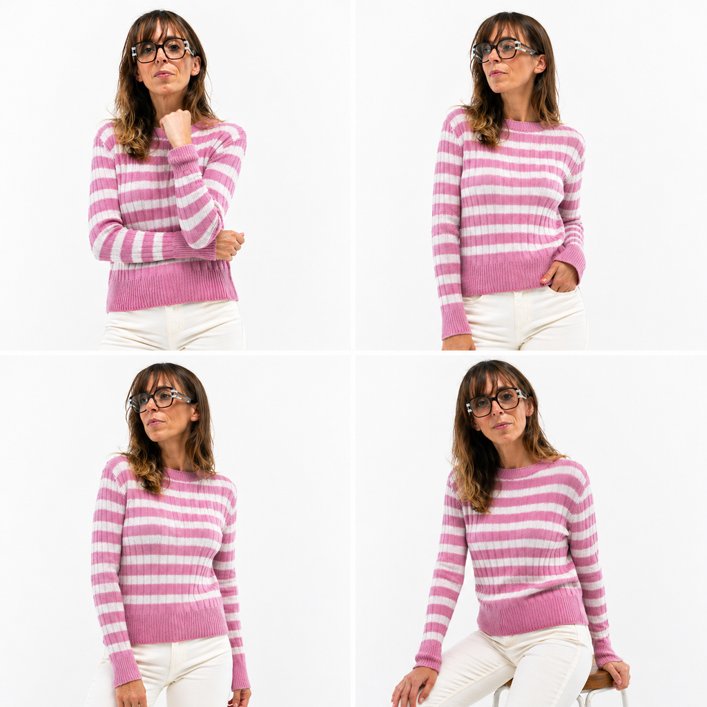 Maglia a Righe Casual Chic