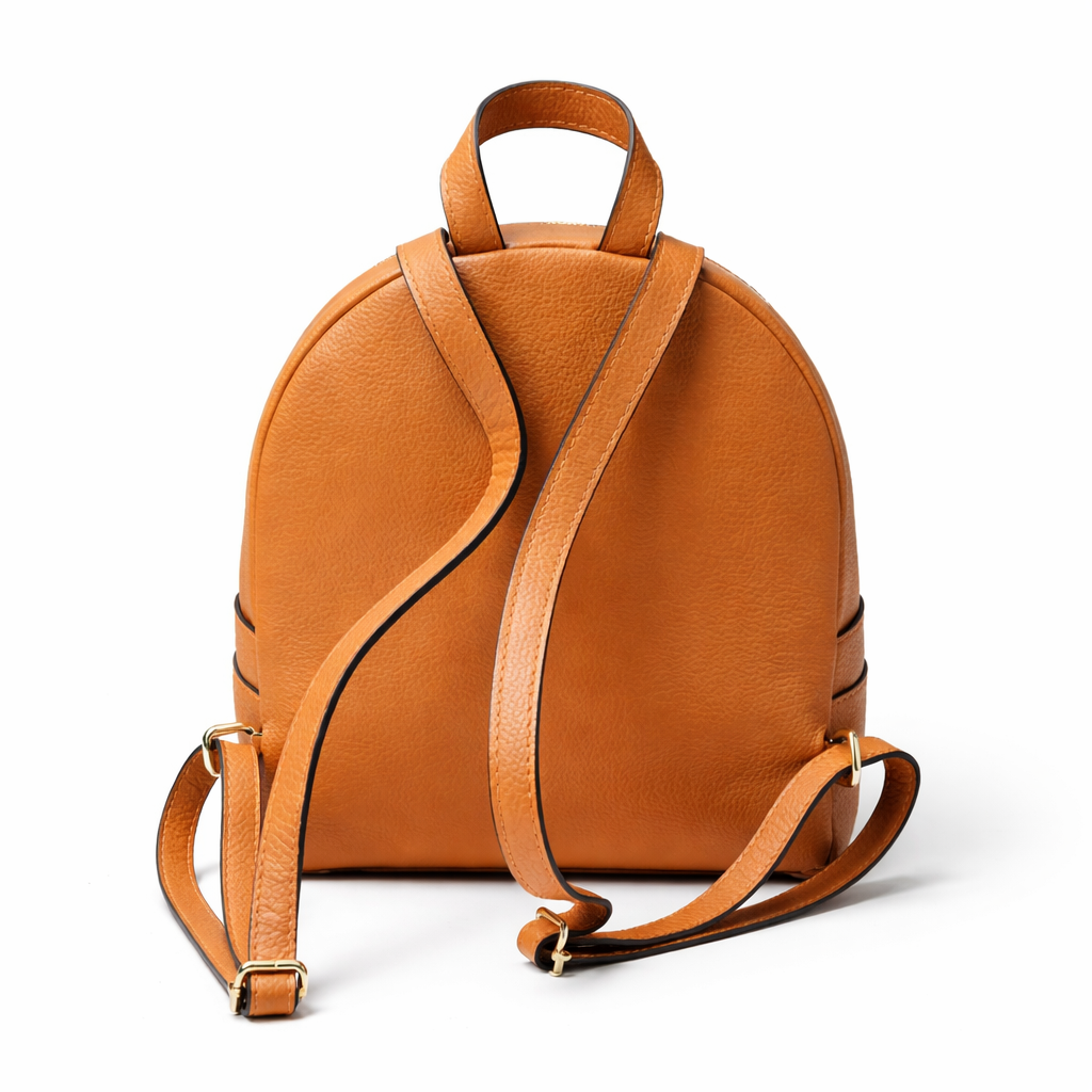 Zaino Serena Piccola– in Vera Pelle Martellata con Doppia Zip – Made in Italy